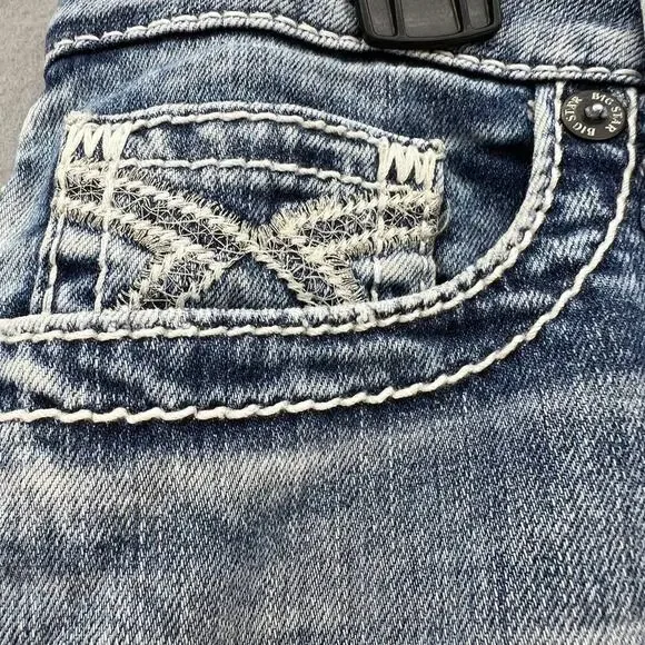 Big Star Women's Jenae Skinny Size 26L Light Stone Wash Hidden Logo Pocket - Picture 8 of 16